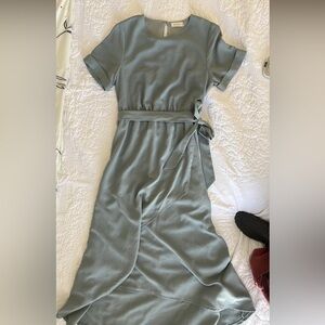 Roolee Taylor Jane Wrap Maxi size small light blue